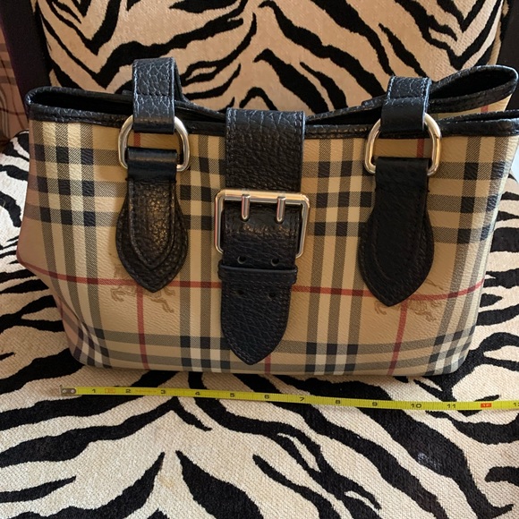 Now $120 PRICE DROP Burberry Haymarket - Picture 1 of 14